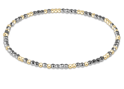 Enewton Hope Unwritten Hematite 2mm Beaded Bracelet - 3 Styles