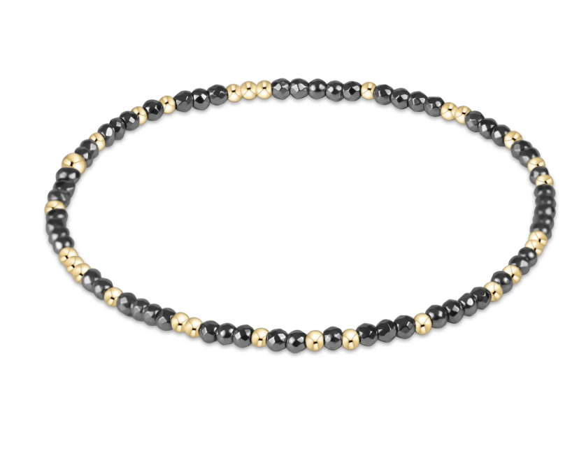 Enewton Hope Unwritten Hematite 2mm Beaded Bracelet - 3 Styles