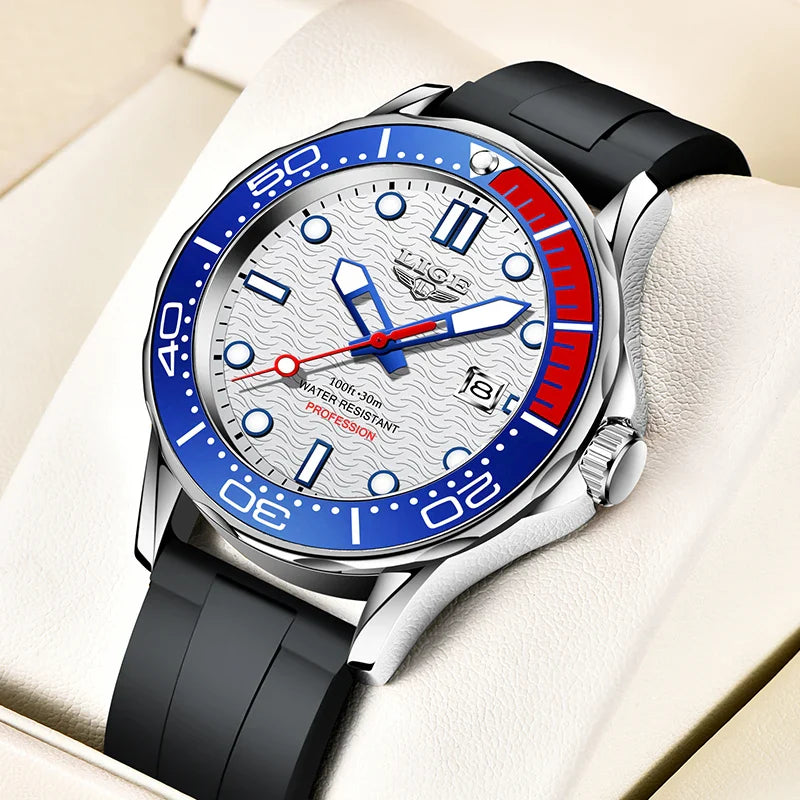 2026 LIGE New Business Mens Watches Top Brand Luxury Dive Watch For Men Waterproof Date Clock Sport Watch Relogio Masculino+Box