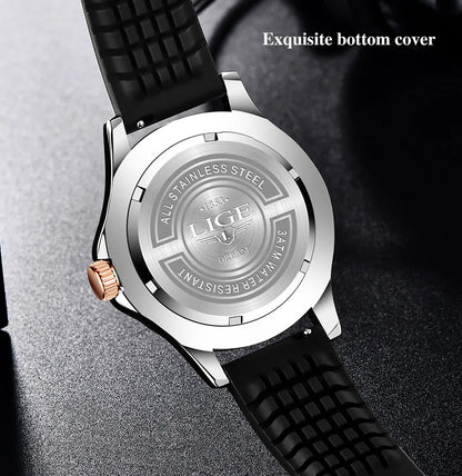 2026 LIGE New Business Mens Watches Top Brand Luxury Dive Watch For Men Waterproof Date Clock Sport Watch Relogio Masculino+Box
