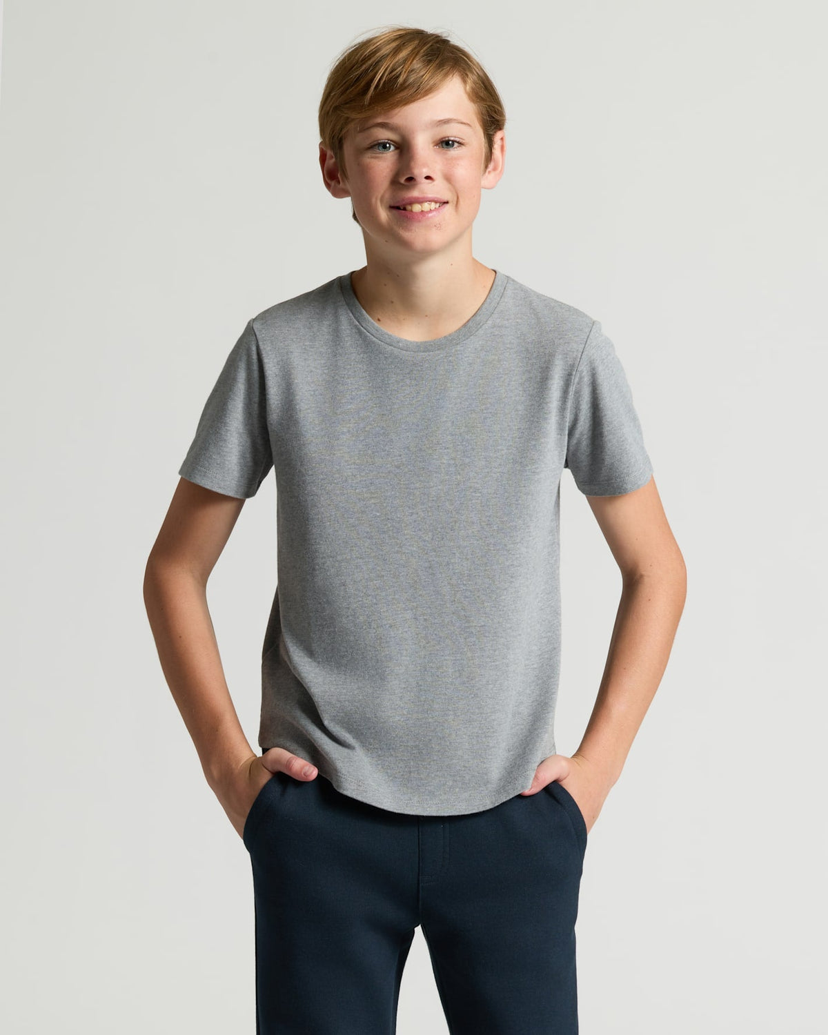 Boys' Classic Curved Hem Crew Neck 6-Pack
