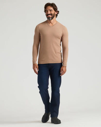 Truffle & Blueberry Dressy V-Neck Sweater 2-Pack