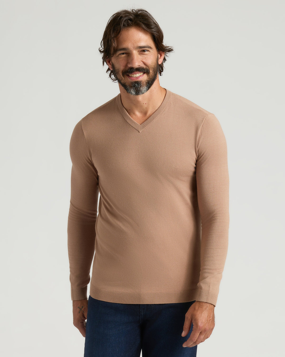 Truffle & Blueberry Dressy V-Neck Sweater 2-Pack