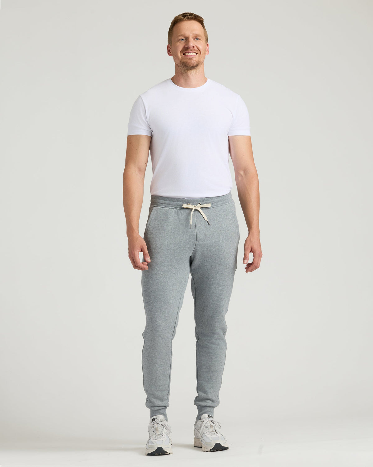 Medium Heather Gray Tall Fleece French Terry Joggers