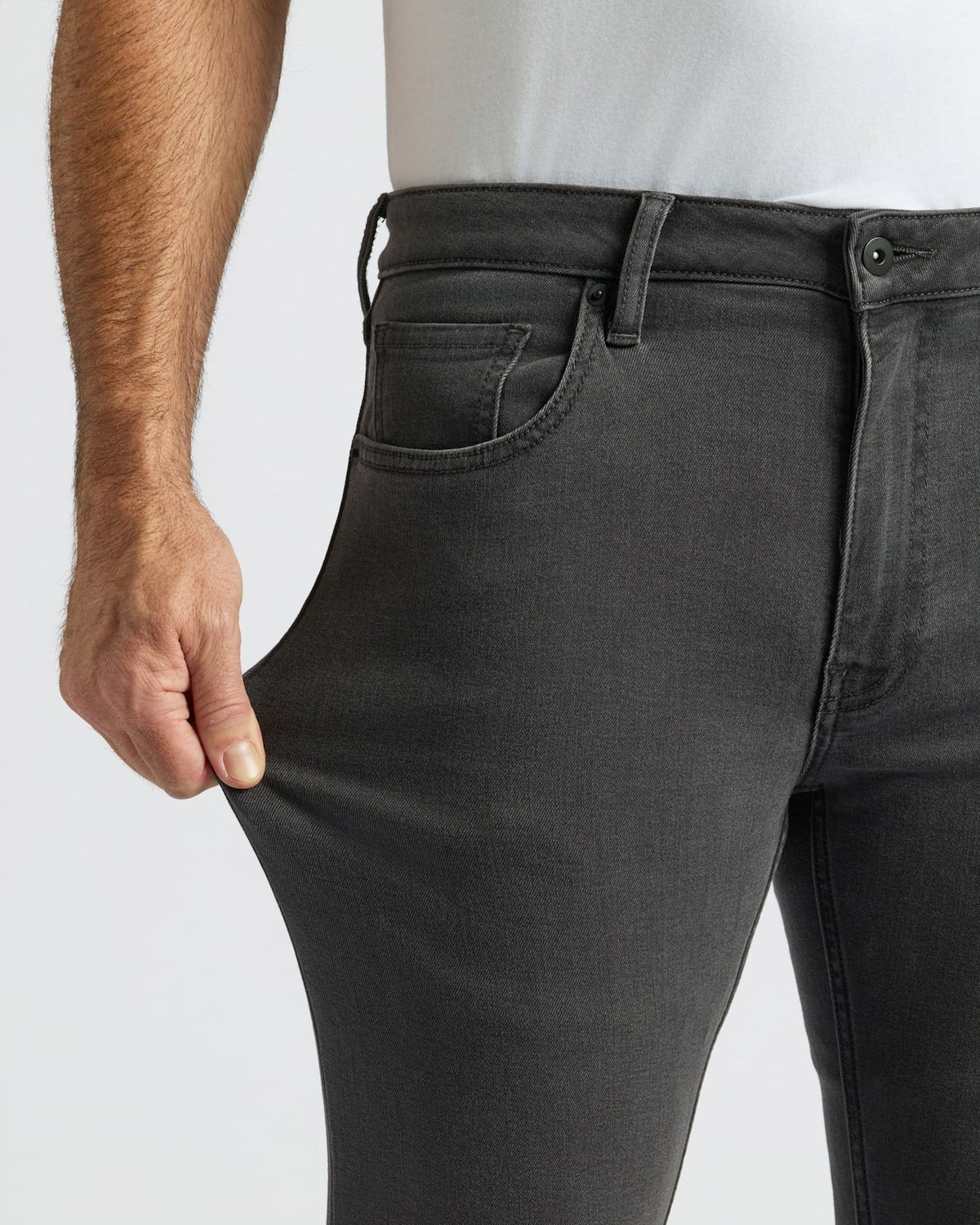 Gray Wash Slim Comfort Stretch Jeans