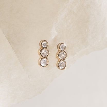 Tova Triple Stud Earrings