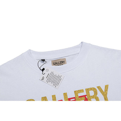 Gallery Dept T-shitrs Vintage Printed plus Size Men and Women Short Sleeve