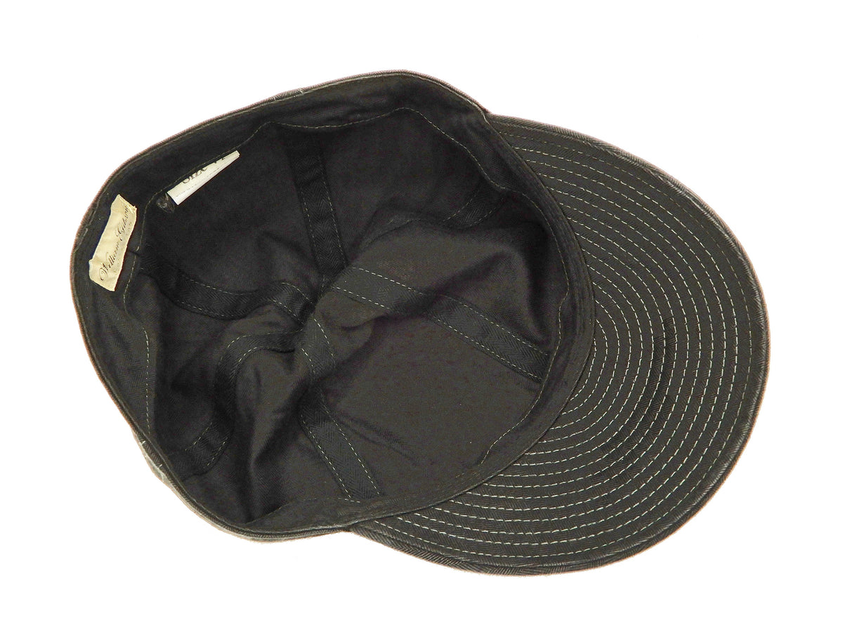 Buzz Rickson William Gibson Men's Army Cap Type A-3 Black Military Hat BR02519 Black
