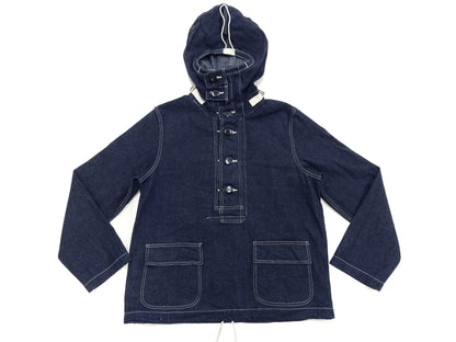 Buzz Rickson U.S. Navy Denim Gas Protective Parka - WWII Denim Anti-Gas Parka (Gunner Smock Jacket) BR11703 One-Wash