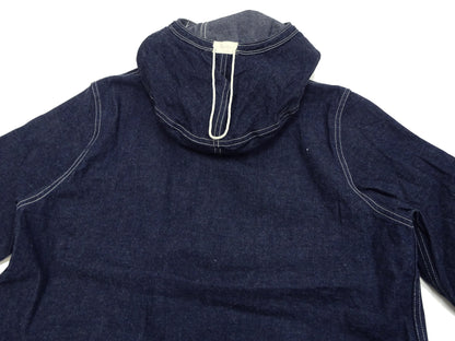 Buzz Rickson U.S. Navy Denim Gas Protective Parka - WWII Denim Anti-Gas Parka (Gunner Smock Jacket) BR11703 One-Wash