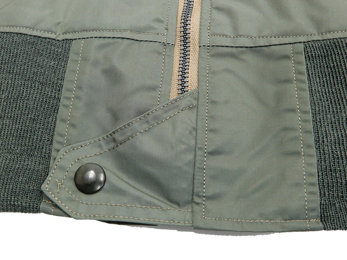 Buzz Rickson Jacket Men's L-2B Flight Jacket Plain Bomber Jacket L2B BR14870 Sage-Green