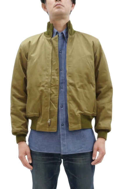 Buzz Rickson Tanker Jacket - Men's Reproduction of the U.S. Army Late-Model Slash-Pocket Version BR15755 Light Olive Drab