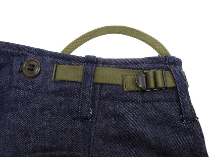 Buzz Rickson Men's Denim M-51 Field Trousers - Military-Inspired Baggy Cargo Pants in Indigo Denim - Made in Japan (BR42586 421A One Wash)