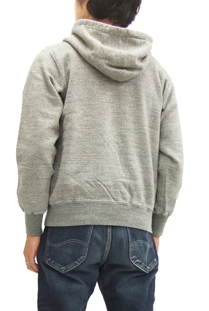 Buzz Rickson Hoodie Men's USAAF Insignia Hoodie Zip Front Hooded Sweatshirt BR65599 Heather-Gray