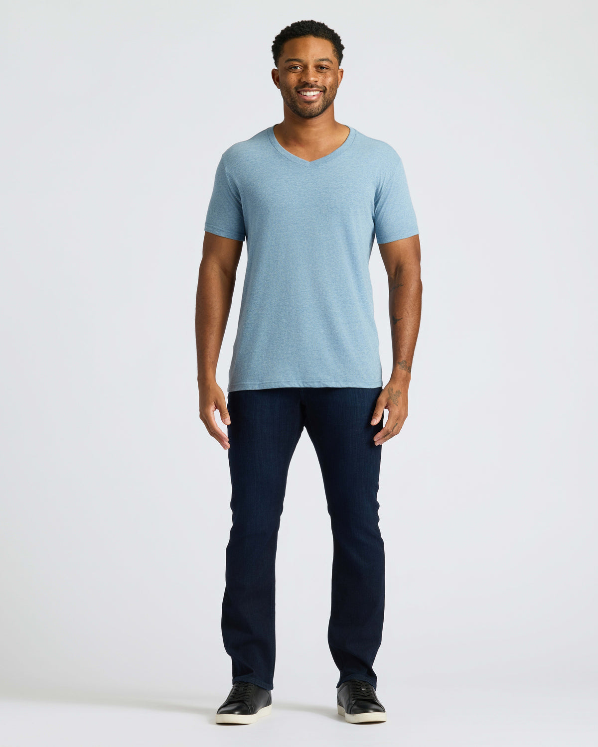 Heather Indigo Classic V-Neck