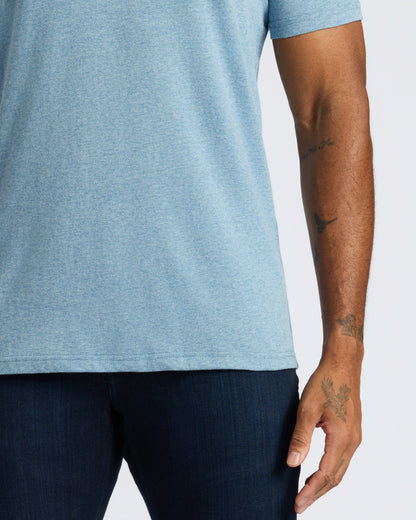 Heather Indigo Classic V-Neck