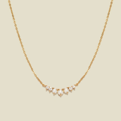 Crescent Pearl Necklace | Final Sale