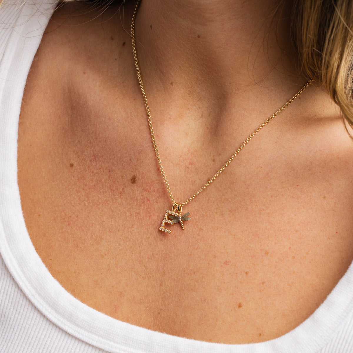 CZ Poppy Initial Q Charm