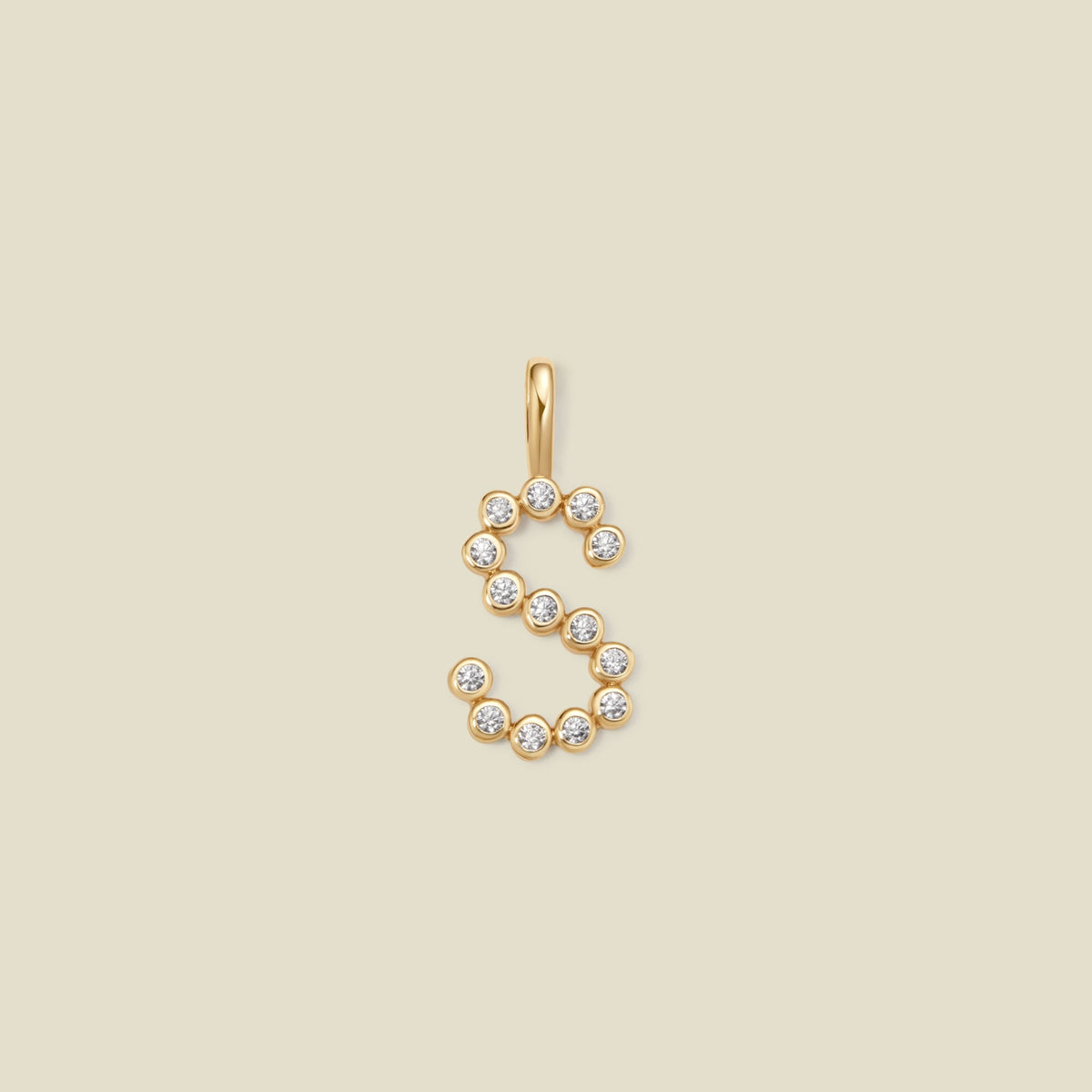 CZ Poppy Initial S Charm