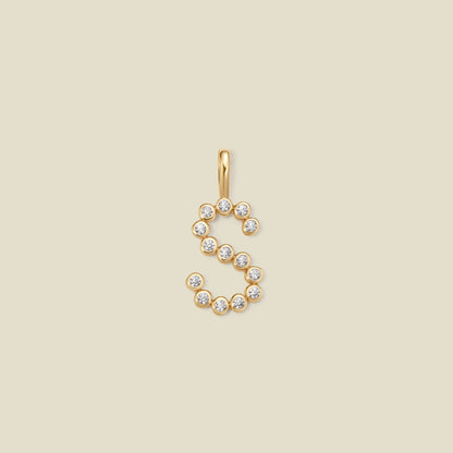 CZ Poppy Initial S Charm
