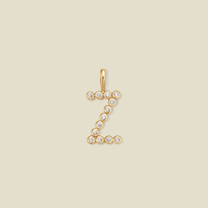 CZ Poppy Initial Z Charm