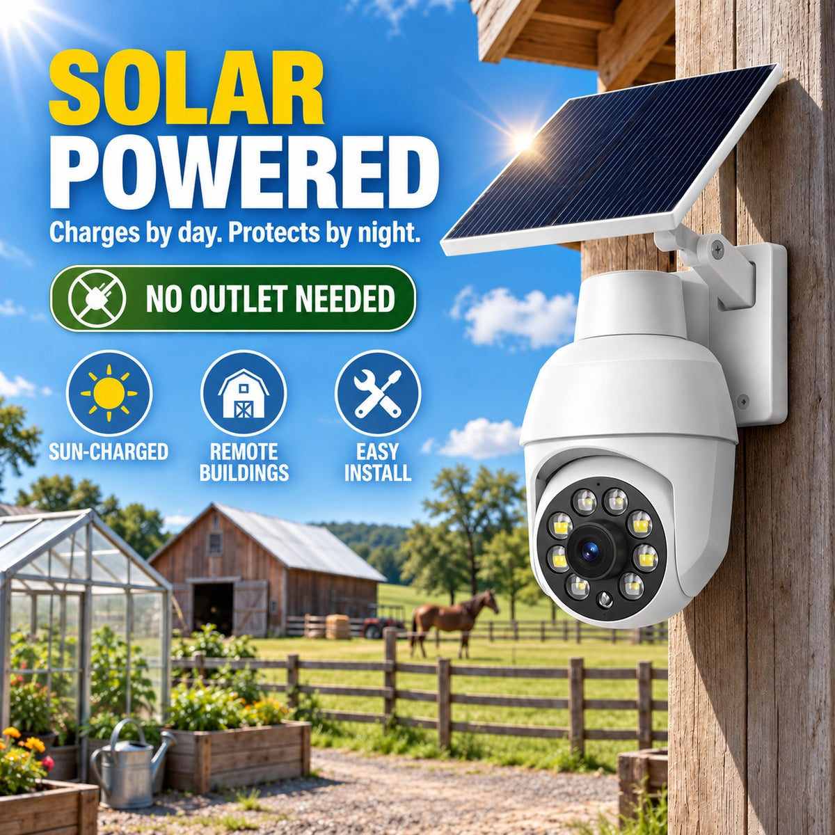 🔥 LAST 6 HOURS! 50% OFF – Solar Fake Security Camera & Street Light