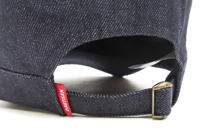 Studio D'artisan Denim Work Cap Men's Adjustable Flat Top Railroad Engineer Hat D7222