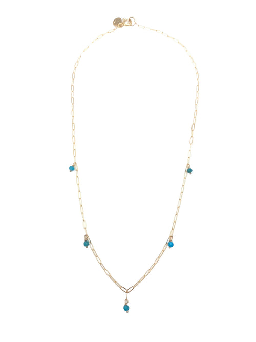 Marie Gem Necklace, Apatite