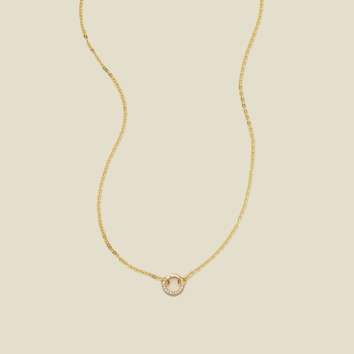 Flat Cable Charm Necklace