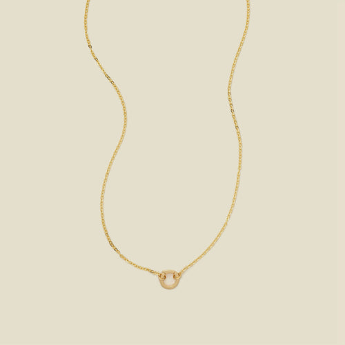 Flat Cable Charm Necklace
