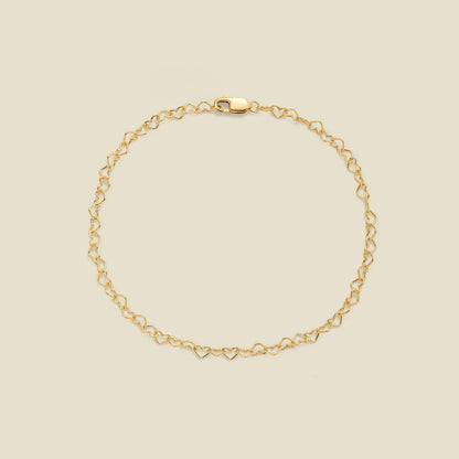 Heart Chain Bracelet