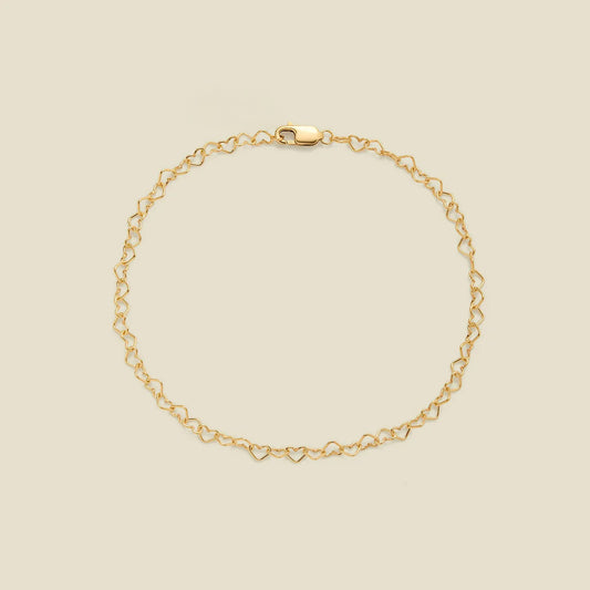 Heart Chain Bracelet