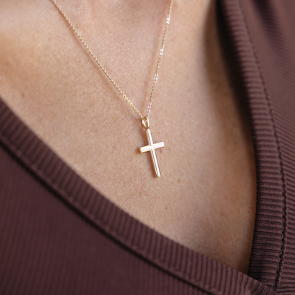 Rounded Cross Necklace