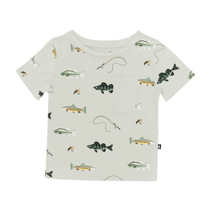 Toddler Crew Neck Tee in Fishing