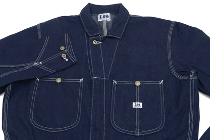 Lee Coverall Men's Reproduction of Union-All Long Sleeve Unlined Coveralls LM7213 LM7213-200 Rince Deep Blue Indigo