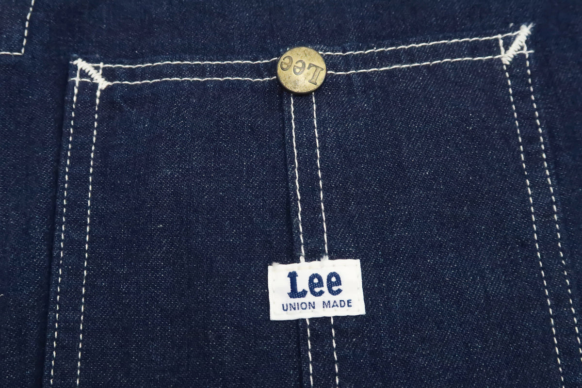 Lee Coverall Men's Reproduction of Union-All Long Sleeve Unlined Coveralls LM7213 LM7213-200 Rince Deep Blue Indigo