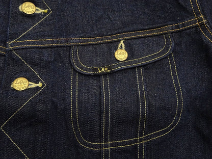 Lee 101J Rider Jacket Men's Denim Jacket 14.4 oz Left-Hand Twill - Lee Japan Reproduction (LM8100-500 Deep Indogo One-Wash)