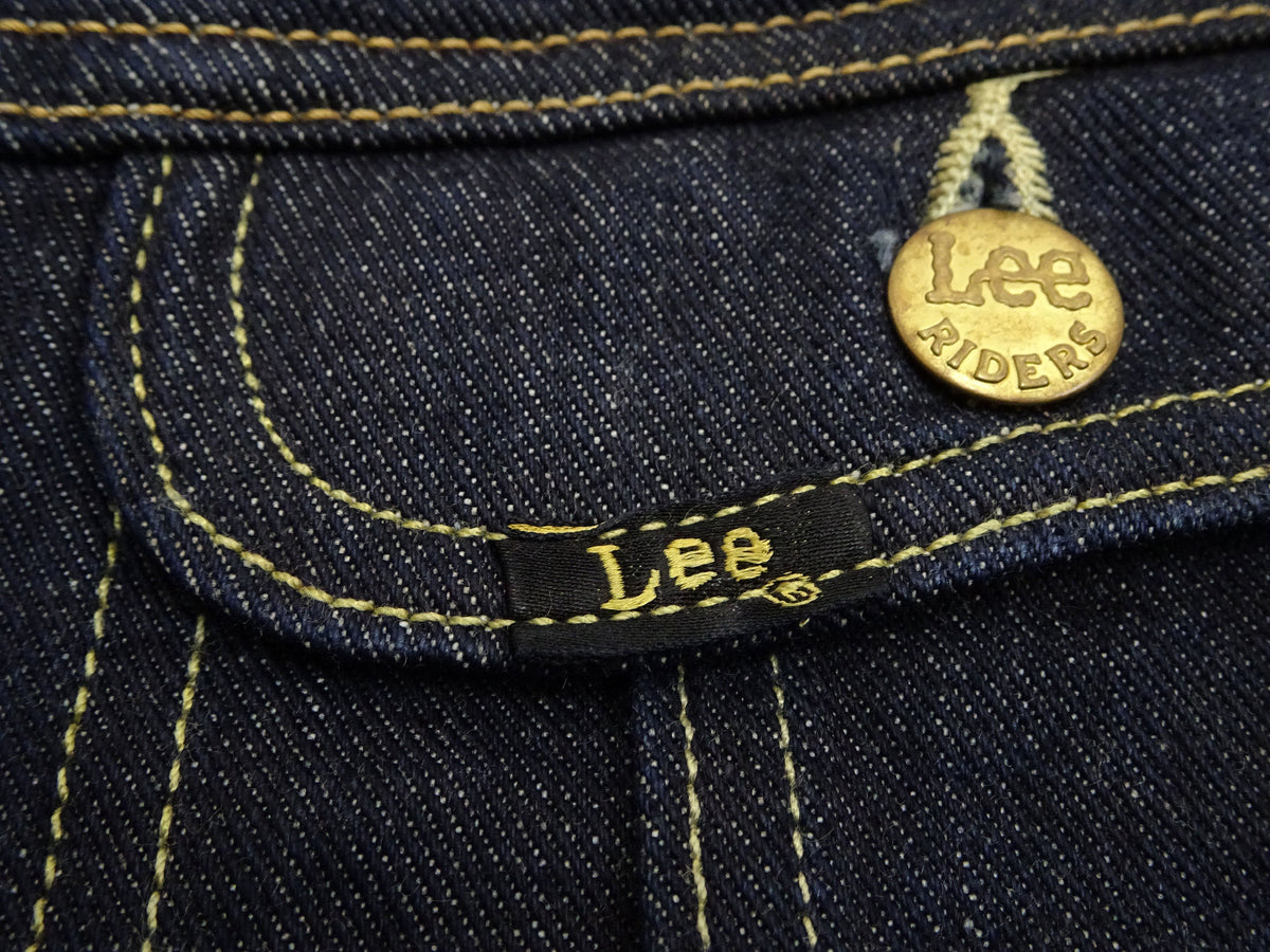 Lee 101J Rider Jacket Men's Denim Jacket 14.4 oz Left-Hand Twill - Lee Japan Reproduction (LM8100-500 Deep Indogo One-Wash)