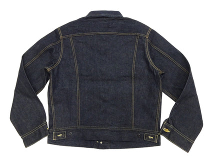 Lee 101J Rider Jacket Men's Denim Jacket 14.4 oz Left-Hand Twill - Lee Japan Reproduction (LM8100-500 Deep Indogo One-Wash)