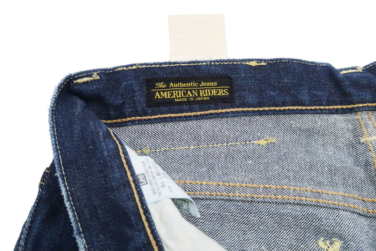 Lee Jeans 101Z with Zip fly Men's Regular Fit Straight Jeans LM8101 Made in Japan LM8101-526 Pre-Faded Blue Indigo Denim