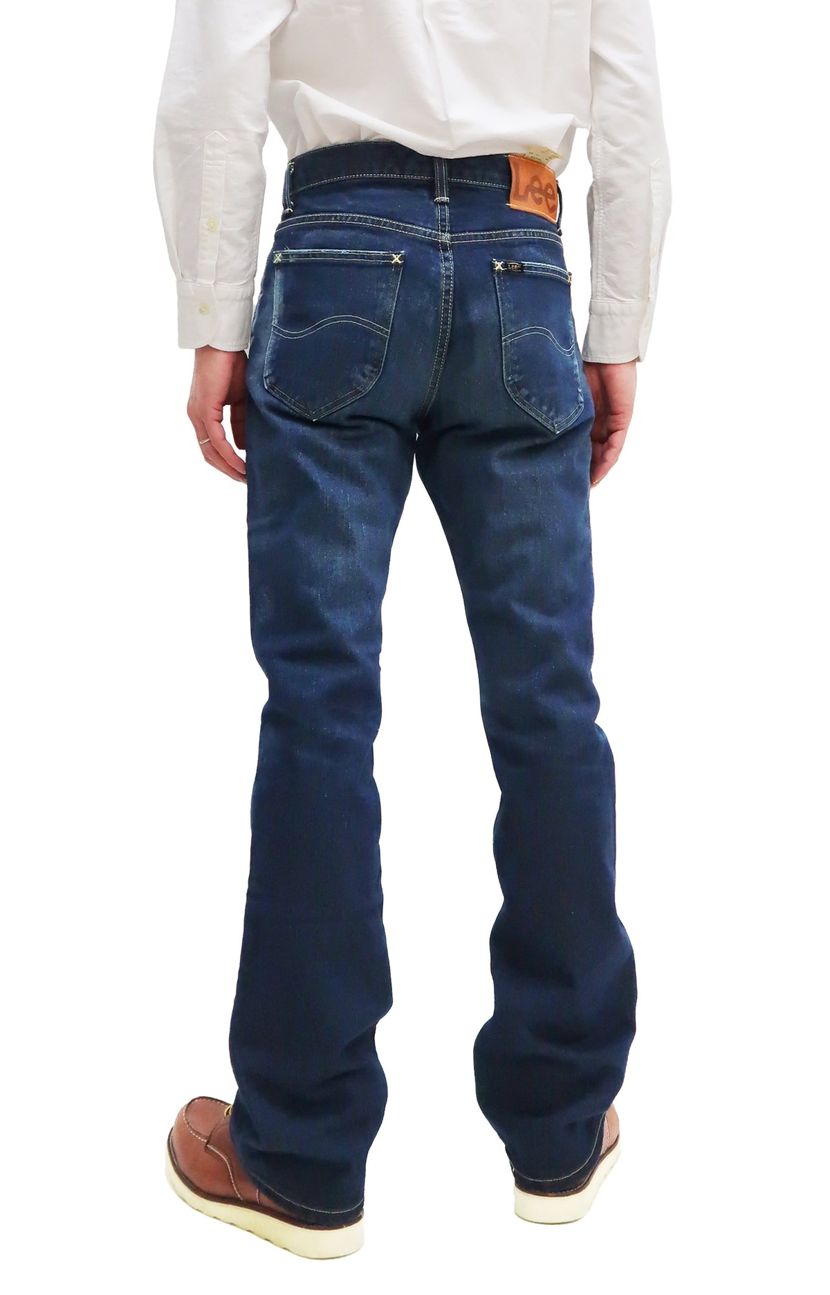Lee Bootcut Jeans 102 LM8102 Men's Regular Fit Boot Cut Jean LM8102-526 Non-stretch Pre-Faded Blue Indigo Denim