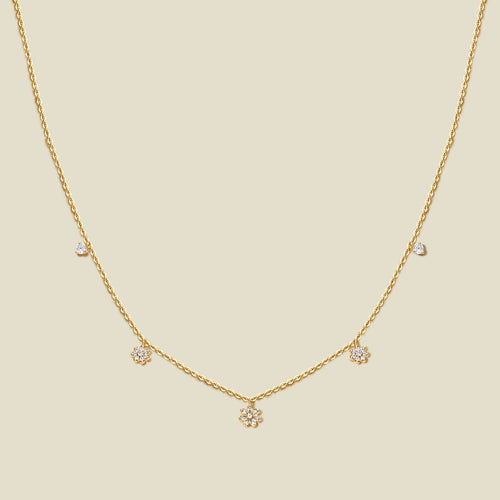 Flora Luxe Floating Necklace