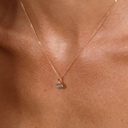 March Oval Birthstone Charm
