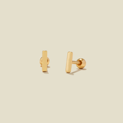 Mini Bar Stud Earrings | Final Sale