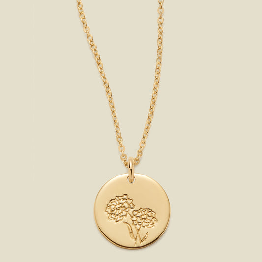October Birth Flower Necklace