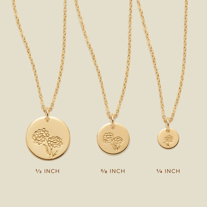 October Birth Flower Necklace
