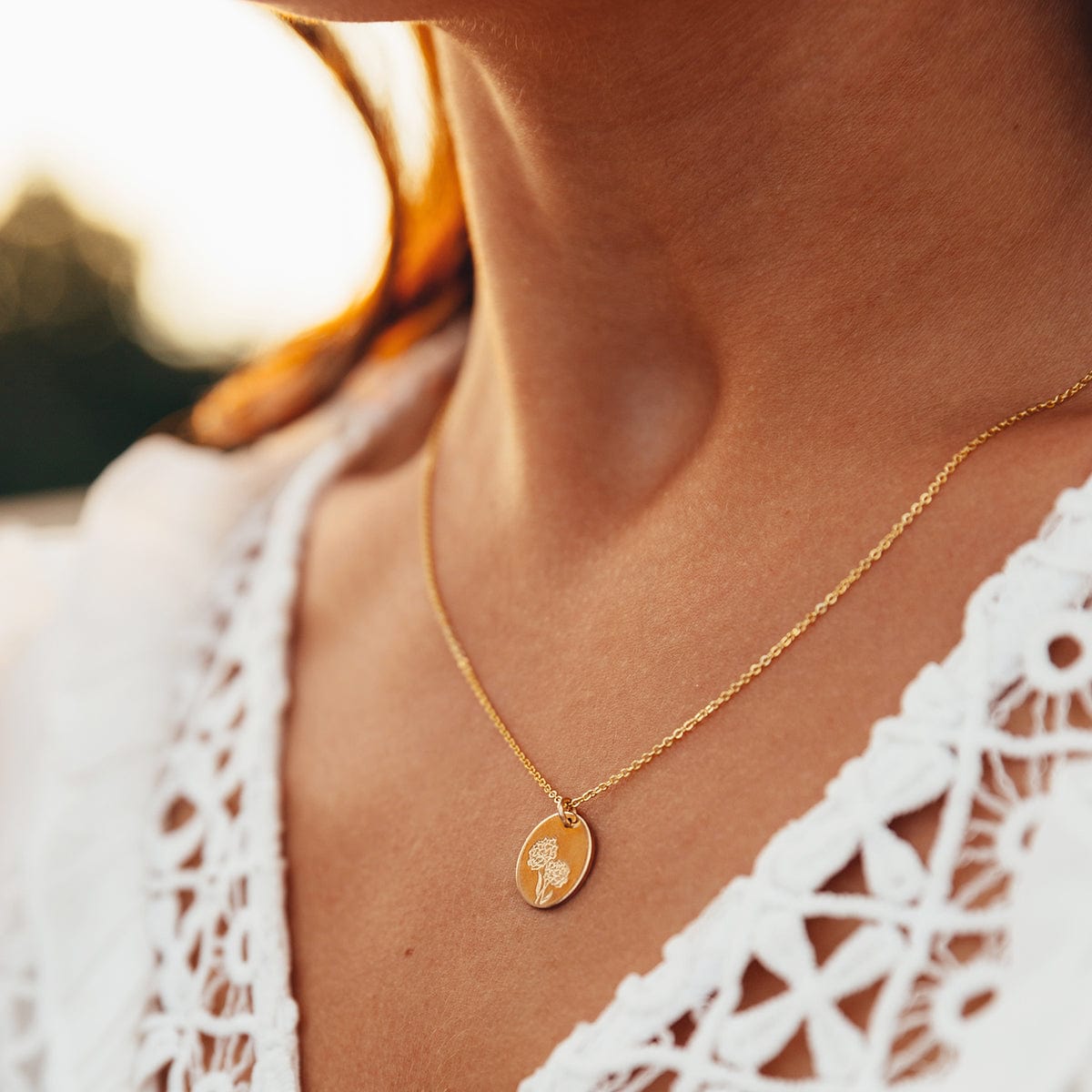 October Birth Flower Necklace