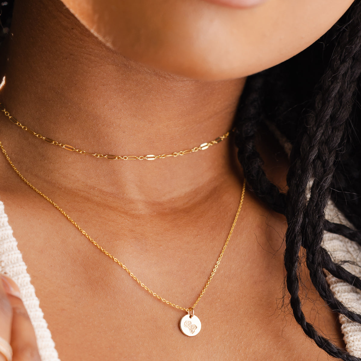 October Birth Flower Necklace