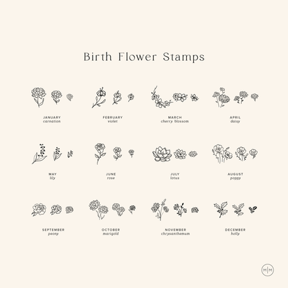 October Birth Flower Necklace