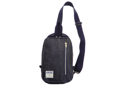 Kojima Genes Sling Bag Men's Casual Small Crossbody Backpack rnb953 RNB-953 Indigo-Denim